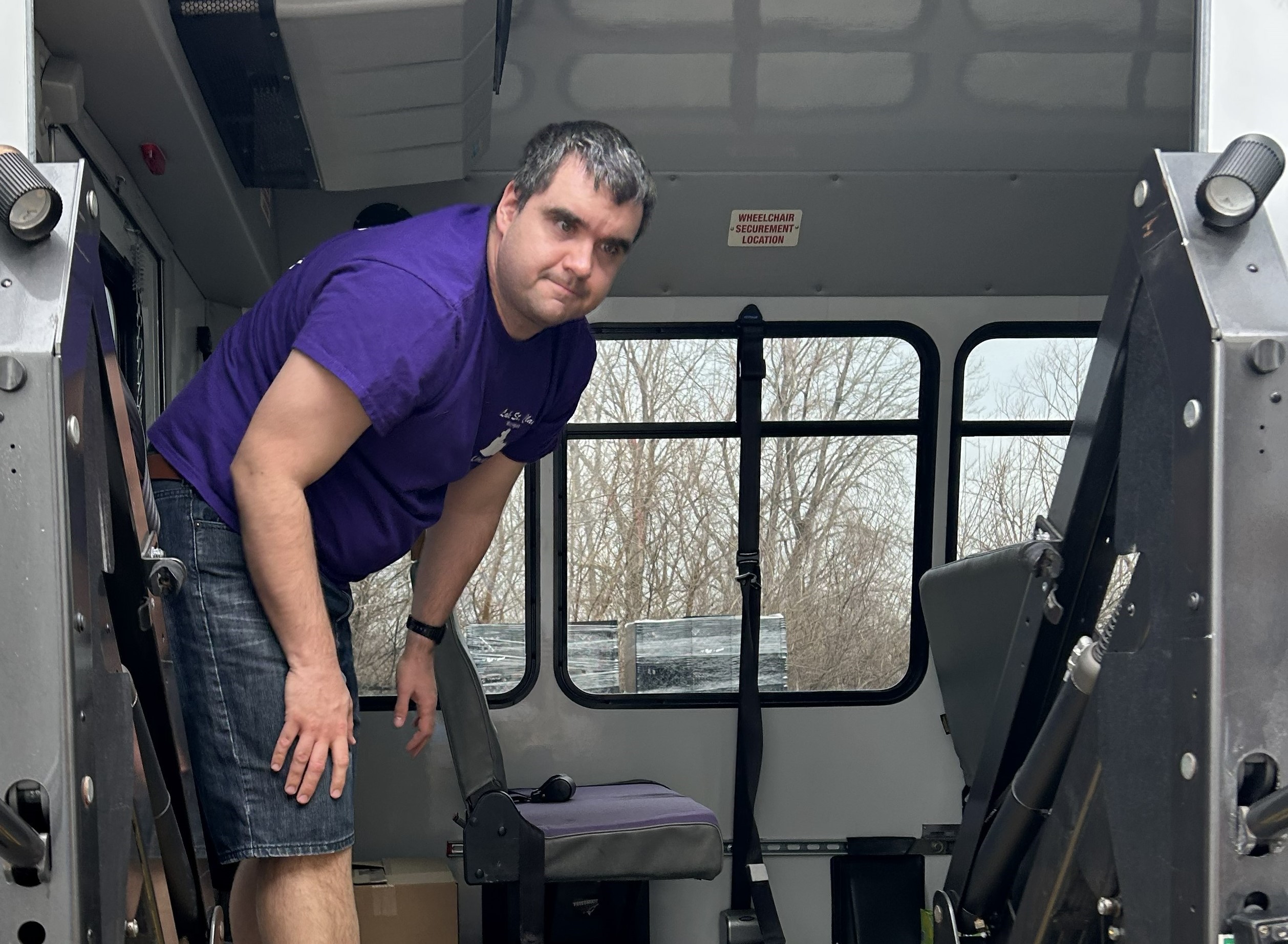 Volunteer outing with New Opportunities truck